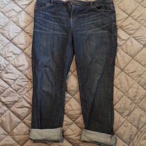 Vera Wang Cuff Jeans